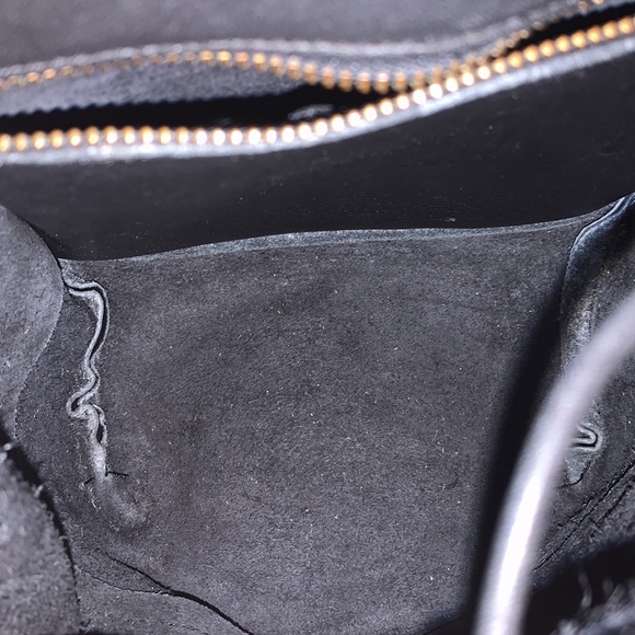 VINTAGE Coach Y2K 90s mini black leather backpack top handle adjustable VGUC - Picture 10 of 16